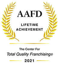 AAFD Lifetime Achievement 2021 - The Center for Total Quality Franchising